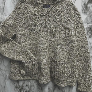 Polo Ralph‎ Lauren cable knit Sweater dress Lambswool blend girl L - 12/14